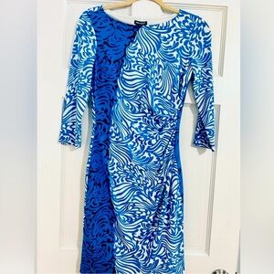 Muse blue multi dress